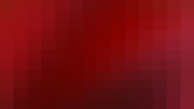 Minimalist red pixel art grid background, abstract digital mosaic texture with square blocks for tech projects, modern interface designs, and creative multimedia presentations