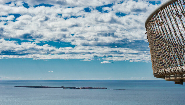 Santa Pola Lighthouse viewpoint overlooking Tabarca Island