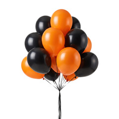 Bunch of orange and black balloons for halloween party © BTG