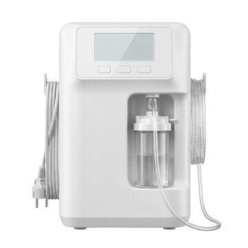 Portable medical oxygen concentrator machine with humidifier bottle