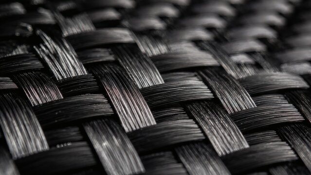 Extreme 100mm Optical Macro of Raw Aerospace 3K Carbon Fiber Twill Weave
