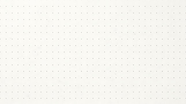 Seamless dot grid pattern on white paper background