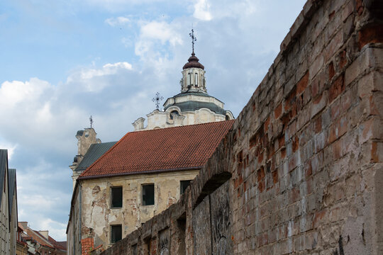 Vilnius, Lithuania July 25, 2025: architecture in the city center