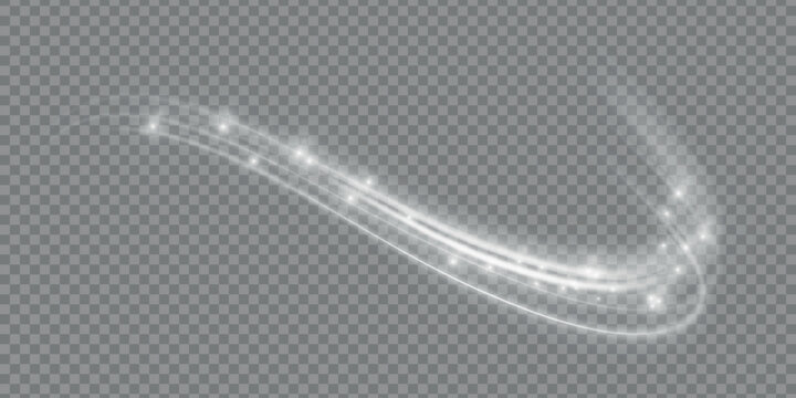 Cold winter wind texture. Holiday vector blizzard. Christmas effect of a cold blizzard. Vector PNG