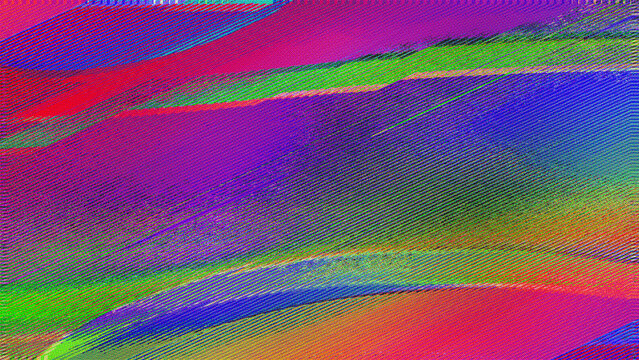 Neon purple and green glitch halftone with dense datamosh dot pattern and jagged geometric shards. Anchors a cyberpunk rave poster and Y2K music album cover with raw high-contrast energy