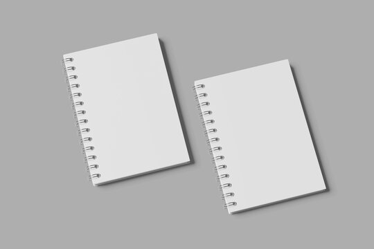Minimalist Notebook Mockup in Industrial Style