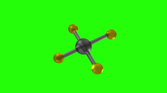  Mercury IV Fluoride Particles in Microscopic World - Green Screen