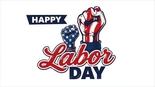 Happy labor day celebration with american flag and fireworks Labor Day, Happy Labor Day, American Labor Day, Labor Day USA