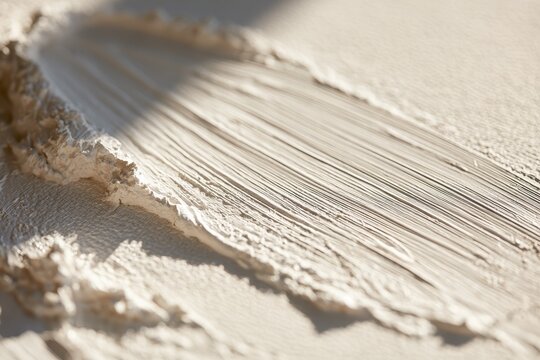 Minimalist canvas texture with a single white brush mark