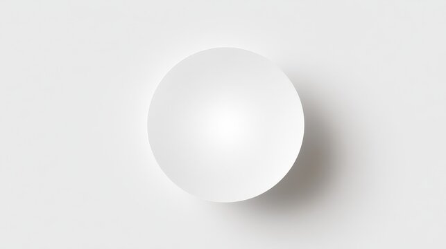 Minimalist white circle centered on a pale gray canvas