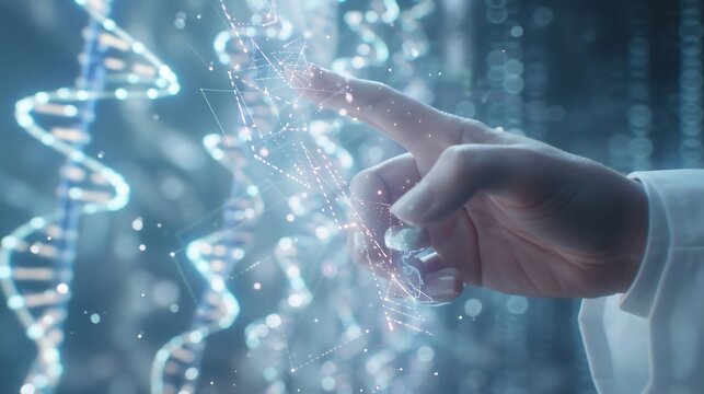 Exploring DNA Structure with a Finger: A Futuristic Glimpse into Science