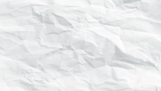 Abstract white paper texture with crumpled effects and folded crease patterns for artistic overlays and subtle neutral backgrounds for modern digital media or stationary branding identities.