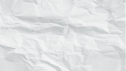 Fototapeta premium Textured white crumpled paper background featuring diverse wrinkles and folds for abstract design projects and creative layouts showing organic paper patterns with subtle highlights shadows.