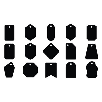 Bold Monochrome Geometric Symbols Collection for Creative Graphic Layouts