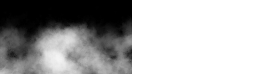 Wispy Fog Layer, drifting gray mist transparent background © Lepe PNG