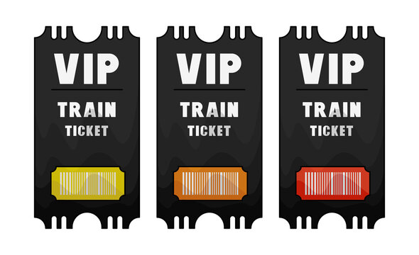 VIP train tickets for exclusive travel experiences on transparent background