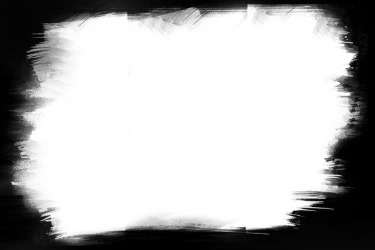 Gap in ripped black on white background