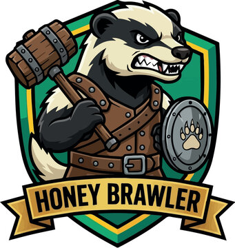 Honey Brawler: Honey Brawler Heavyweight Fighting Club Logo