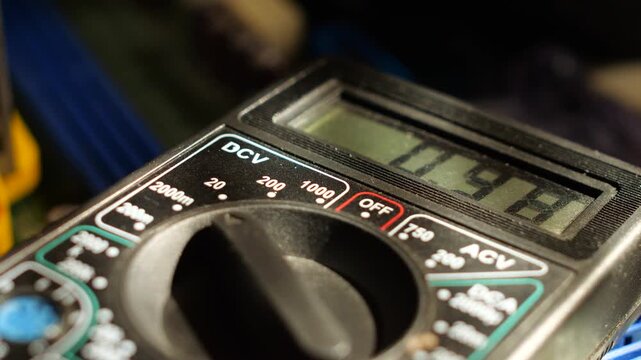 Attention-Grabbing Visual Sequence of a Digital Multimeter Reading