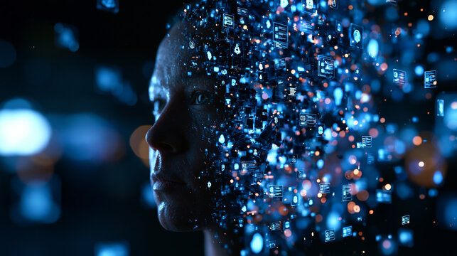 Digital Human Face Formed by Artificial Intelligence Big Data
