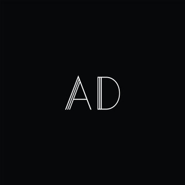 letters ad text logo design vector 
