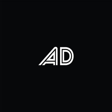 letters ad text logo design vector 