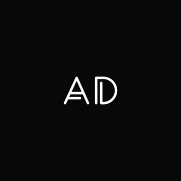 letters ad text logo design vector 