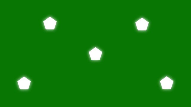 flat vector blinking shining light twinkling effect, blinking white cartoon stars, doodle flat vector style,glitter motion trail effect, 2D light animation on green screen background.