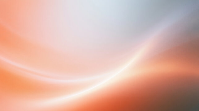 Abstract Glowing Orange and Peach Wave Gradient Background