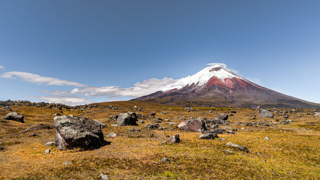 Cotopaxi volcano, Cotopaxi national park, Ecuador