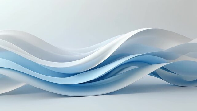 Abstract smooth wave motion background video loop