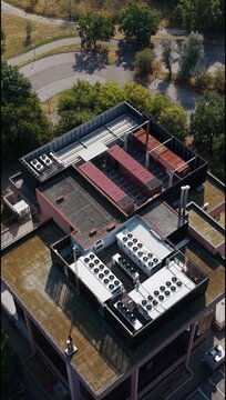 Data Center Campus and Digital Infrastructure in Milan, Italy Drone View