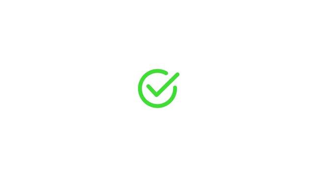 Round green tick mark ok sign vector design. Green check mark, isolated tick symbols, checklist signs, and an approval badge.