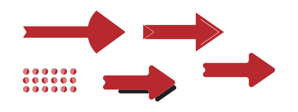 Vector Transparent Arrows,  cursor design