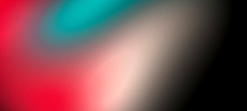 Teal and red gradient background with smooth blur soft glow and dark diagonal shadow texture design