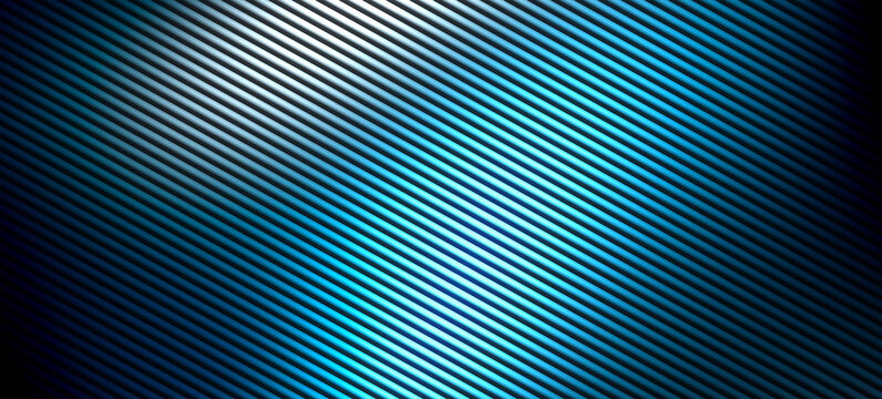 Blue navy diagonal stripe pattern glow texture abstract background digital design neon backdrop template graphic element