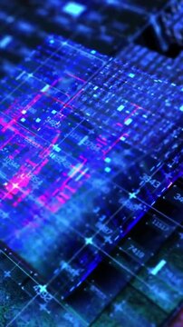 The concept of digital AI emerges on a futuristic circuit board.