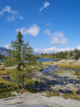 lake at Champorcher Valley - Aosta - Italian Alps
