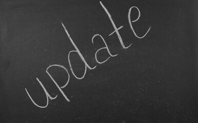 Update text on blackboard © Predrag
