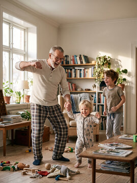 Pajama Dance Party in the Living Room