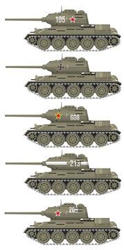 Antique Russian War Tanks