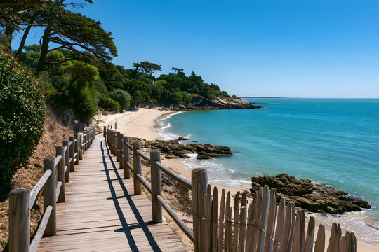 The island of Noirmoutier is a French island in the Gulf of Gascony located within the Vend&eacute;e department