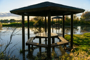 Flooded landscape in Lagunas de Villafranca, Castilla-La Mancha, Spain. © J.Moreno