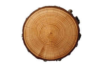 Obraz premium Round wood slice with growth rings