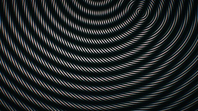 Seamless loop animation: silver and gray concentric ripples with a dark cinematic mood work for motion background, titles, VJ sets, and screensavers.