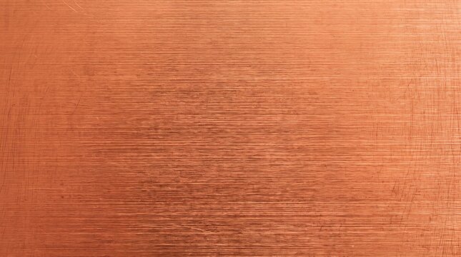 Brushed Copper Metal Texture Background Surface