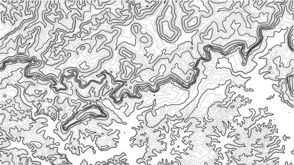 Bull Pen Hollow Topographic Map White Background Minimalist Contour Lines 4K Arkansas © Auras