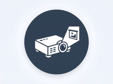 Projector icon vector design graphic resource
