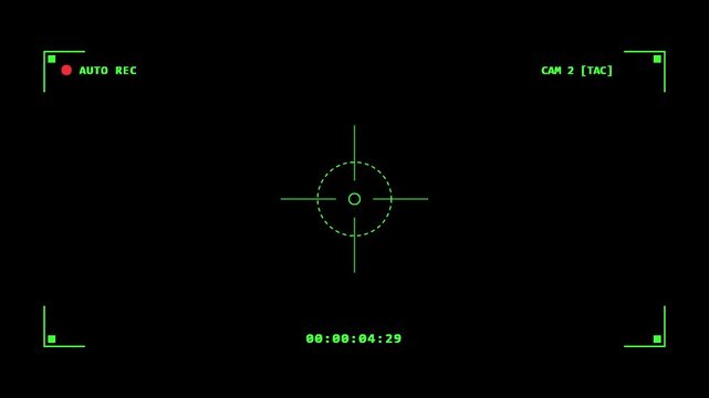 CCTV Camera overlay Tactical Military HUD Target Cam 2 HD