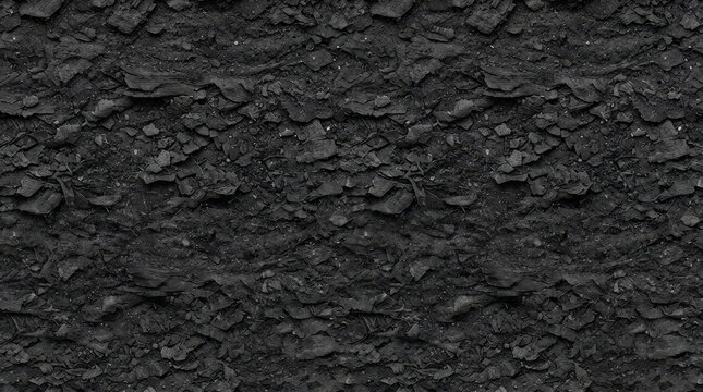 Dark coal texture background with natural rough surface